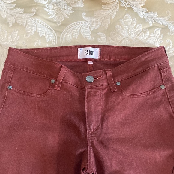 NWOT Paige verdugo crop redwood silk coating jeans - Picture 3 of 14